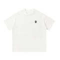 New York Hours Tee, white t-shirt, plain side with small chest logo
